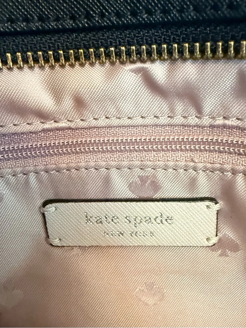 kate spade Two-Tone Navy and Cream New York Cameron Satchel
